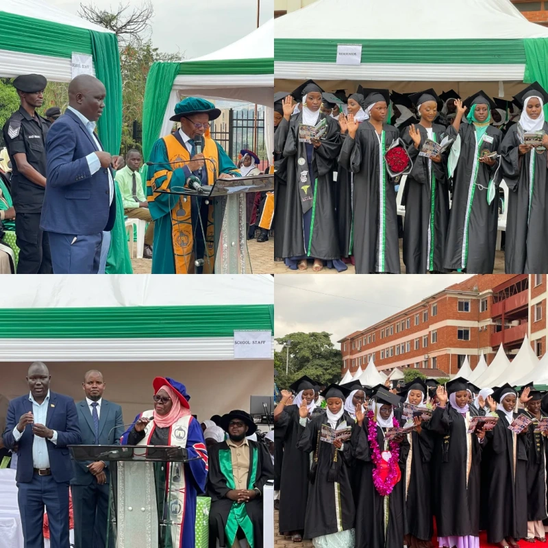Dr. John Chrysostom Muyingo Urges Professionalism as 468 Graduate from Kibuli Muslim Hospital Health Training Schools