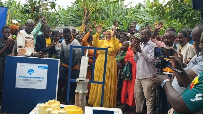 Hon Mafabi Nabula Sironko MP launches five boreholes to ease water shortage.