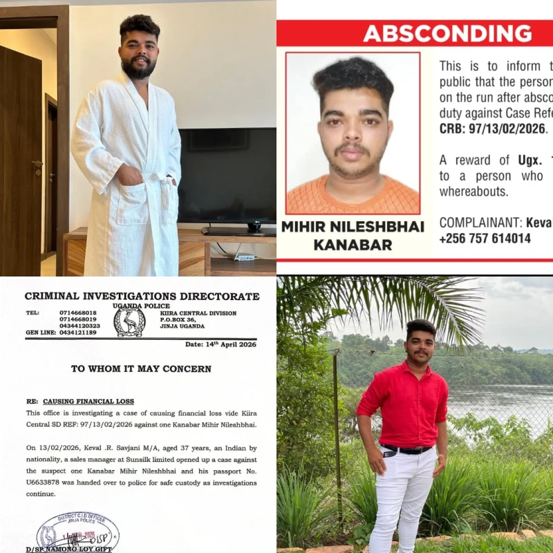 Kanabar Mihir Nileshbhai Vanishes During Major Stock Audit as Uganda-Kenya Hunt Intensifies - Kampala Media TV News Story